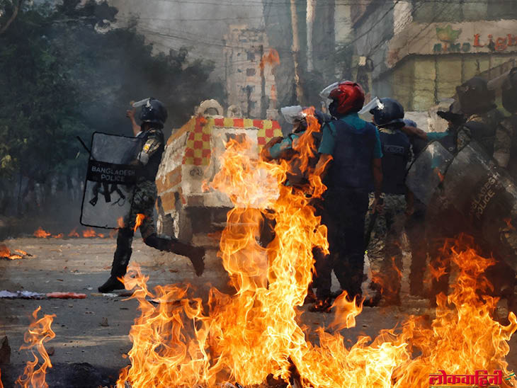 violence : बांग्लादेशात एकाच दिवशी १०० ठार