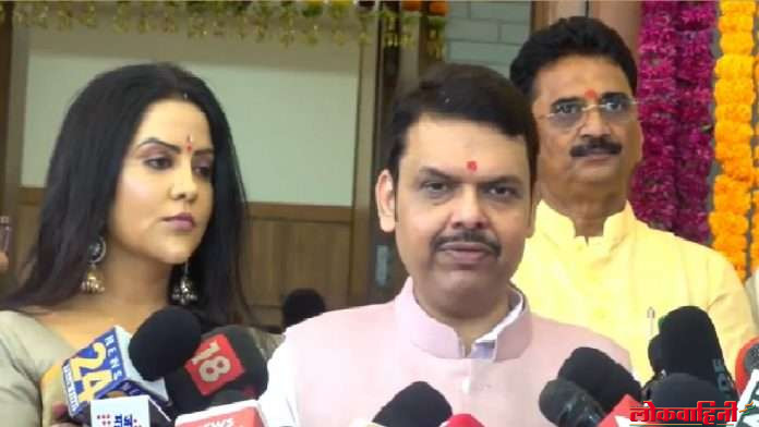 Devendra Fadnavis : सागर बंगल्यावर गणरायाची प्राणप्रतिष्ठा
