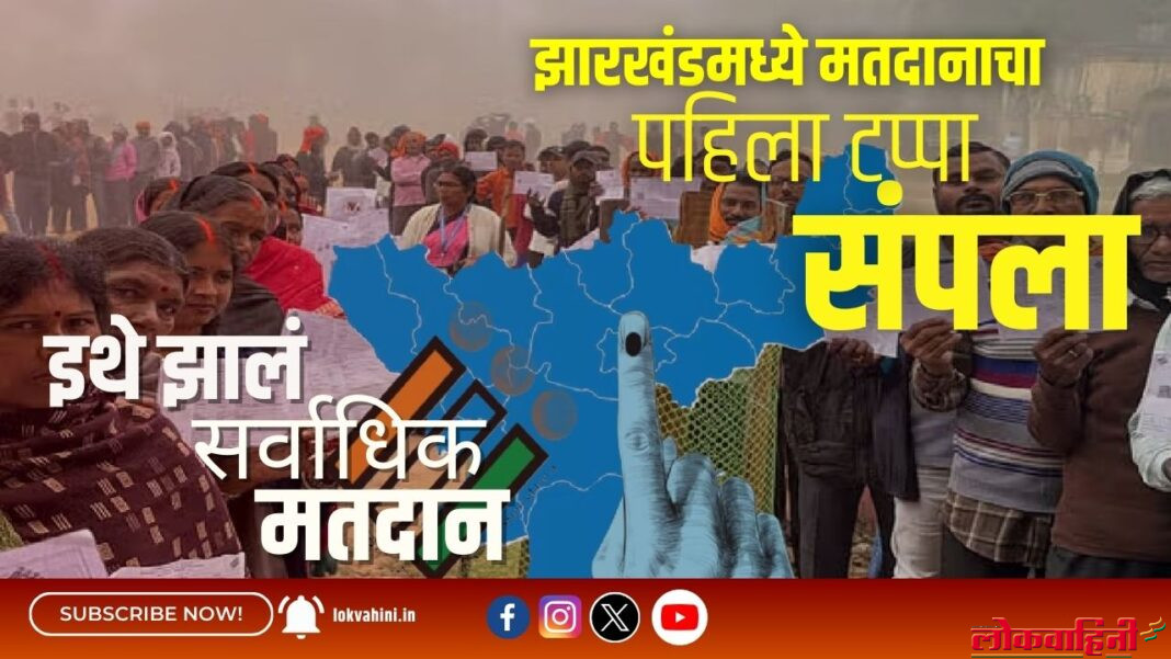 झारखंडमध्ये मतदानाचा पहिला टप्पा संपला